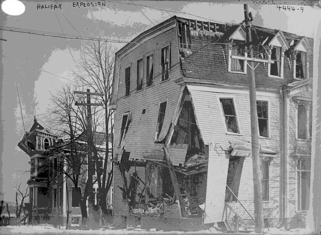 Explosão de Halifax Casa Destruída
