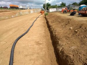 Manta Geotêxtil na Obra Rodoanel Pedreira