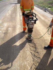 Manta Geotêxtil na Obra Rodoanel Pedreira