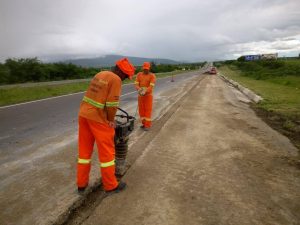 Manta Geotêxtil na Obra Rodoanel Pedreira